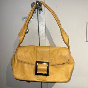 Adrienne Vittadini Leather Bag in yellow